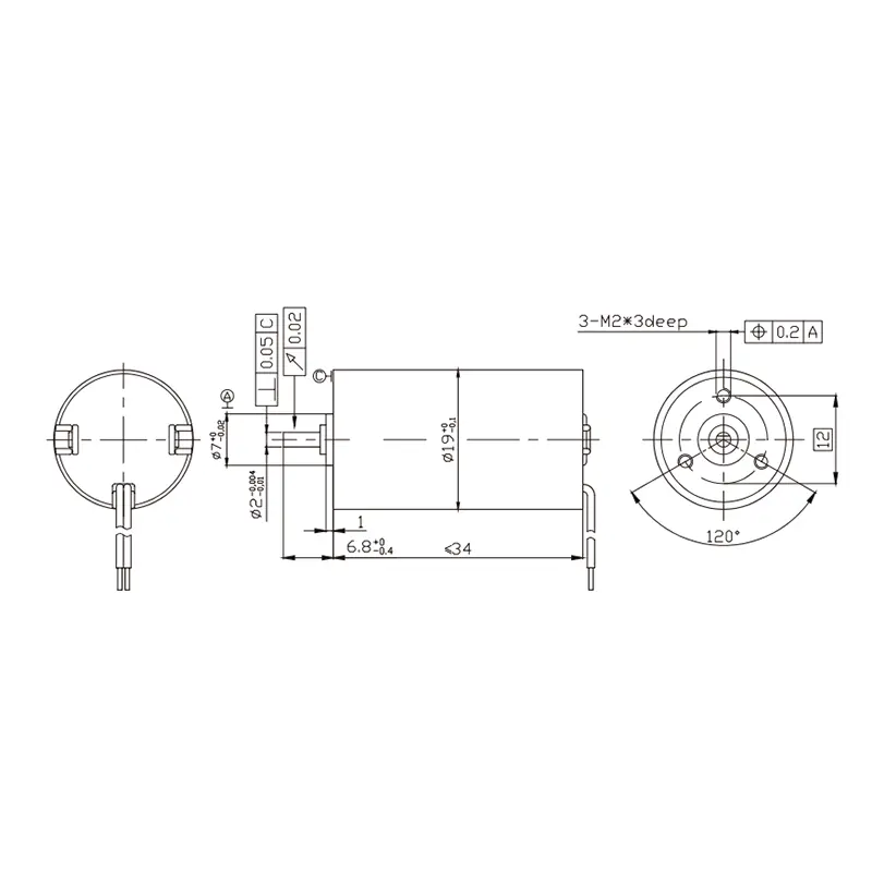 19 Carbon Brush DC Motor