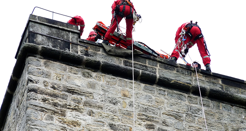 Manual wire rope winch is used for rescue missions