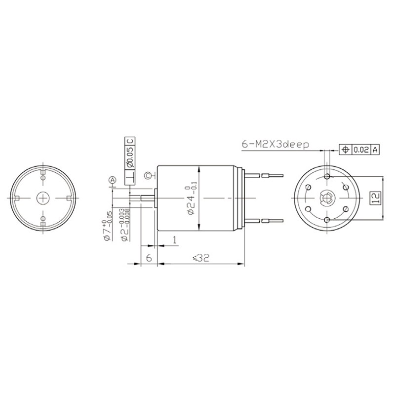 24 Brushed DC Motor